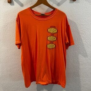 Bodega Tee Shirt Large Vintage Orange